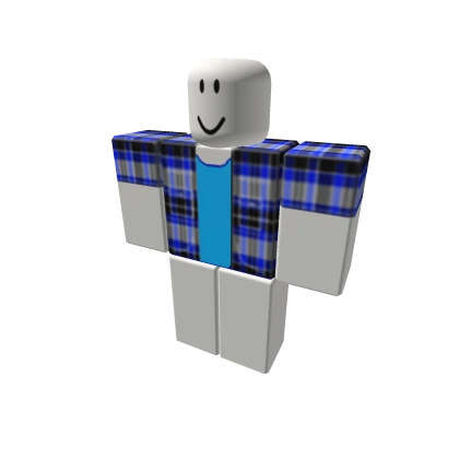 Pratinjau Blue Plaid Shirt