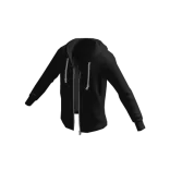 Pratinjau Zip Hoodie - Black