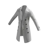 Pratinjau Trench Coat - White