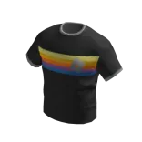 Pratinjau Striped T-Shirt - Black
